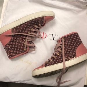 Red Valentino Glitter high tops size 36 6 US